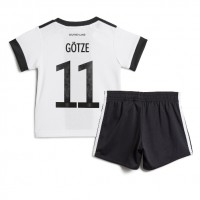 Njemačka Mario Gotze #11 Domaci Dres za djecu SP 2022 Kratak Rukav (+ Kratke hlače)